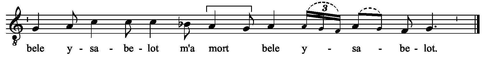 Refrain musical notation